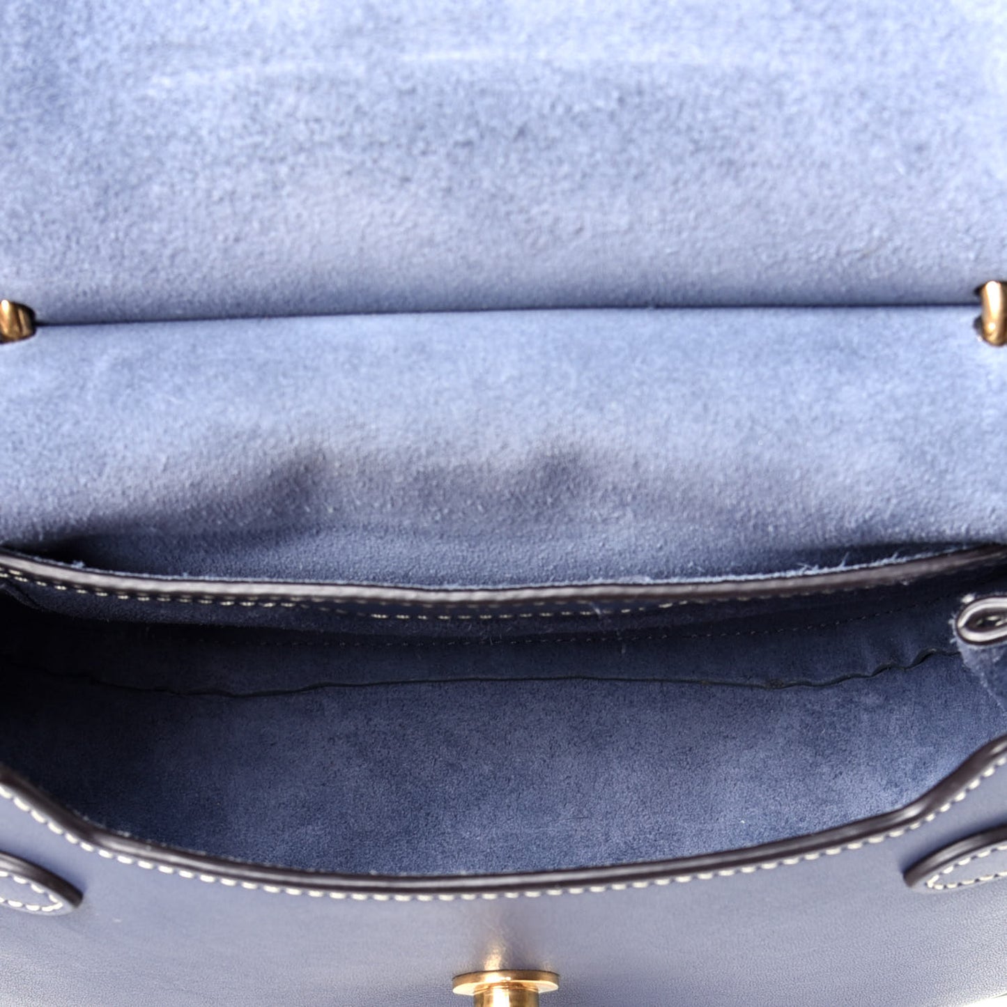 Calfskin Small Amberley Satchel Blue