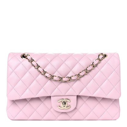 Chanel Caviar Quilted Medium Double Flap Light Pink 1 of 10