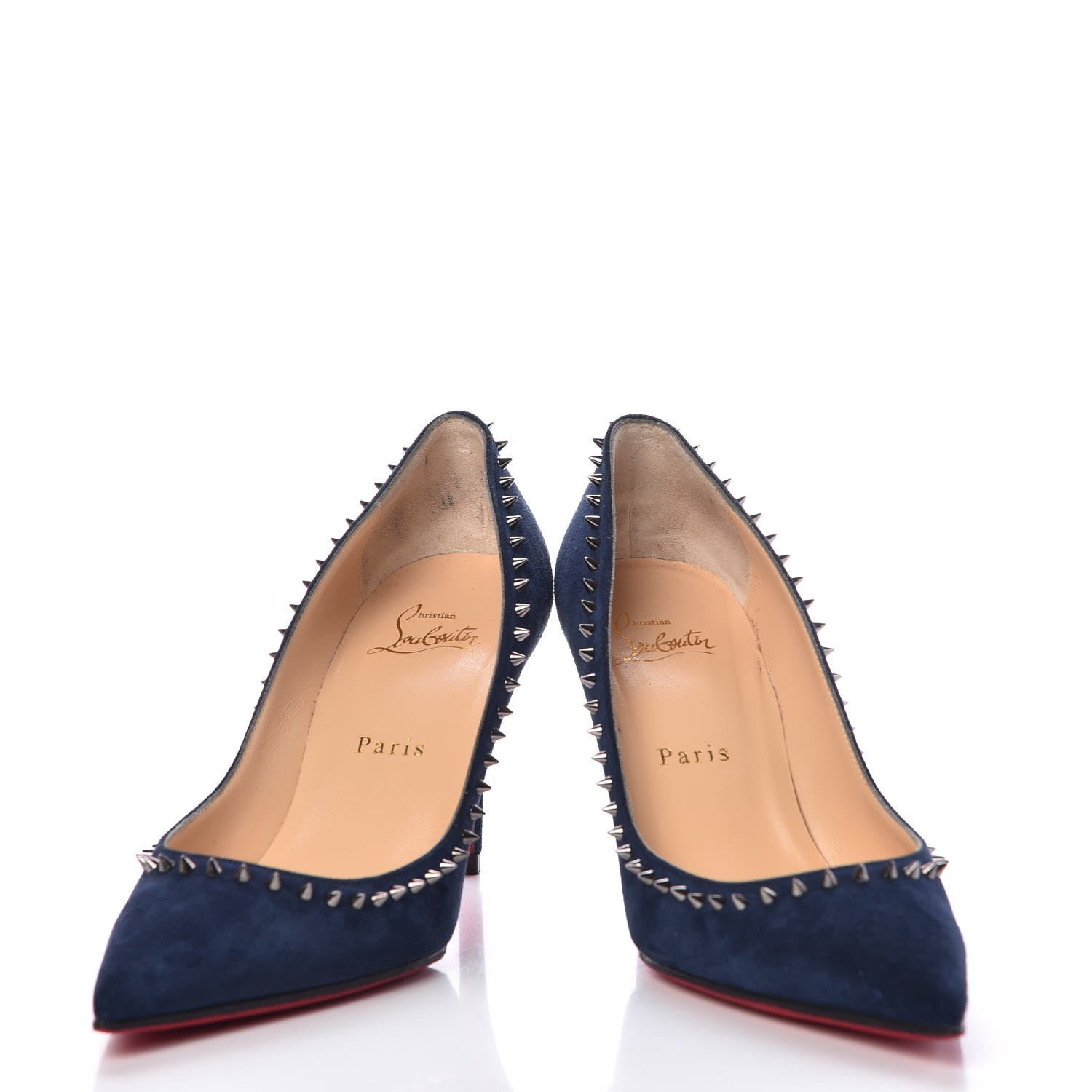 Christian Louboutin Veau Velours Anjalina 85 Pumps 36.5 Marine 6 of 14