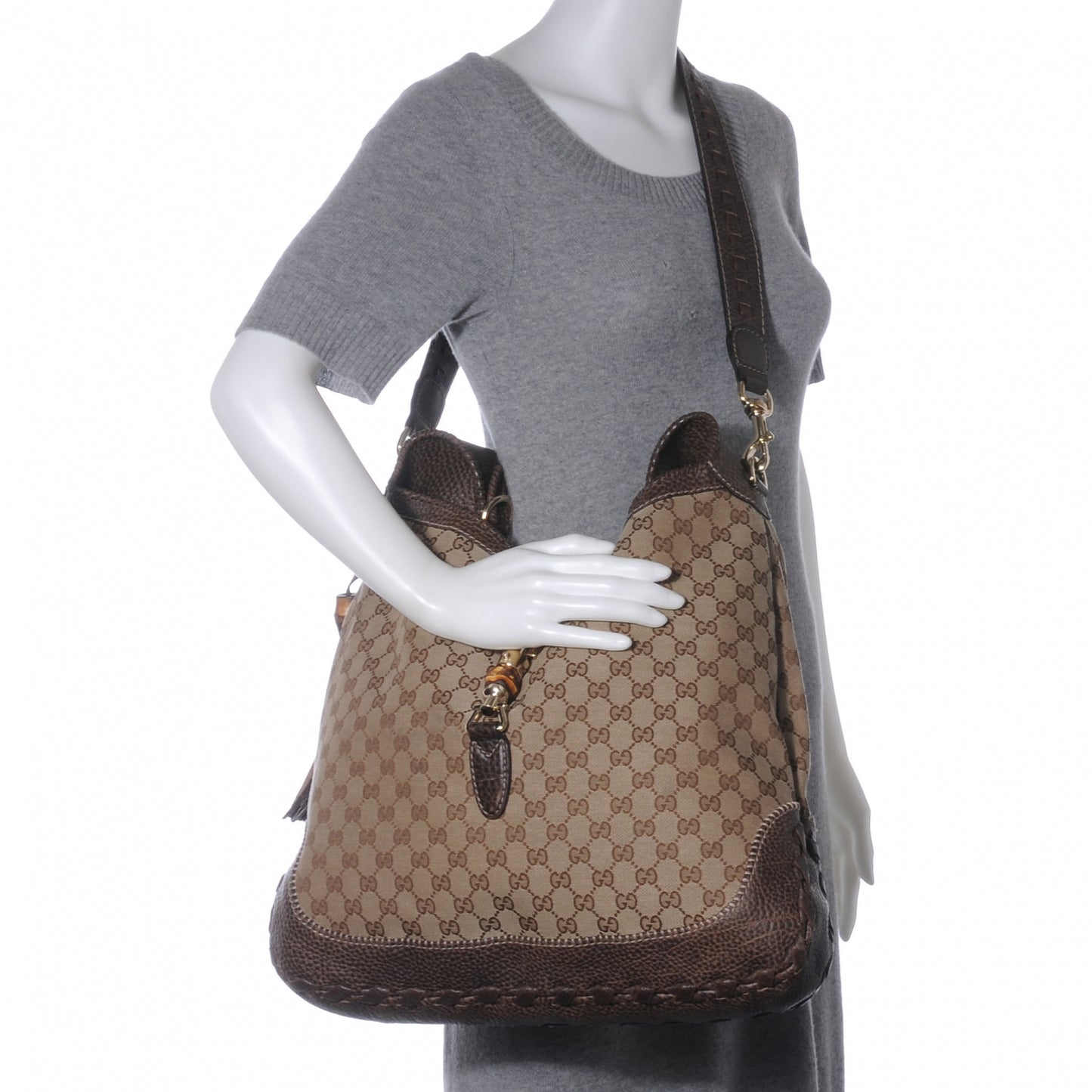 Monogram Large New Jackie Shoulder Bag