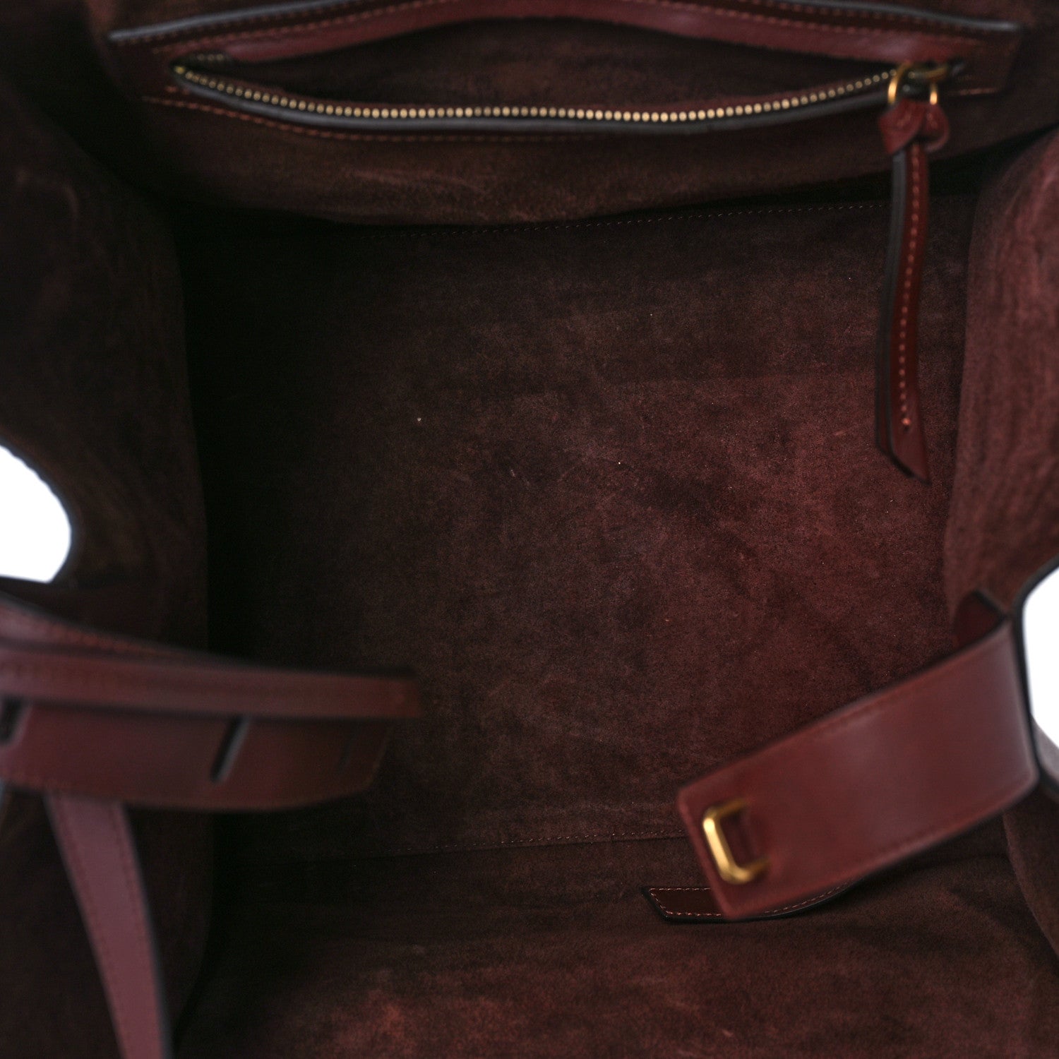 Celine Supple Calfskin Medium Phantom Luggage Burgundy 5 of 9