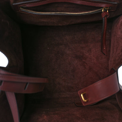 Celine Supple Calfskin Medium Phantom Luggage Burgundy 5 of 9