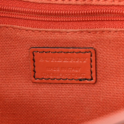 Burberry Grainy Calfskin Broguing Crossbody Tangerine 6 of 9