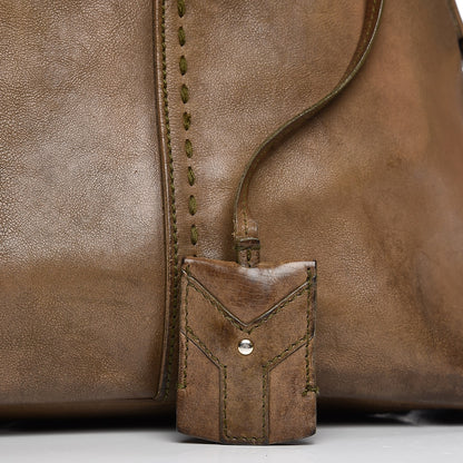 Saint Laurent Calfskin Large Muse Olive 13 of 22