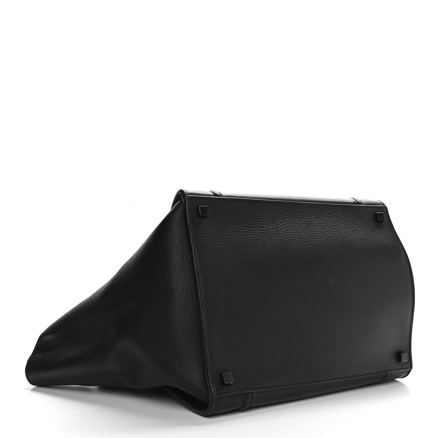 Smooth Calfskin Medium Phantom Luggage Black