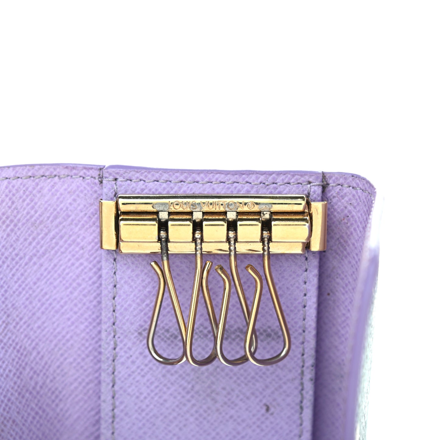 Monogram Multicolor Multicles 4 Key Holder Black Violet