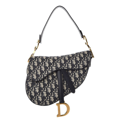 Christian Dior Oblique Saddle Bag Blue 1 of 8