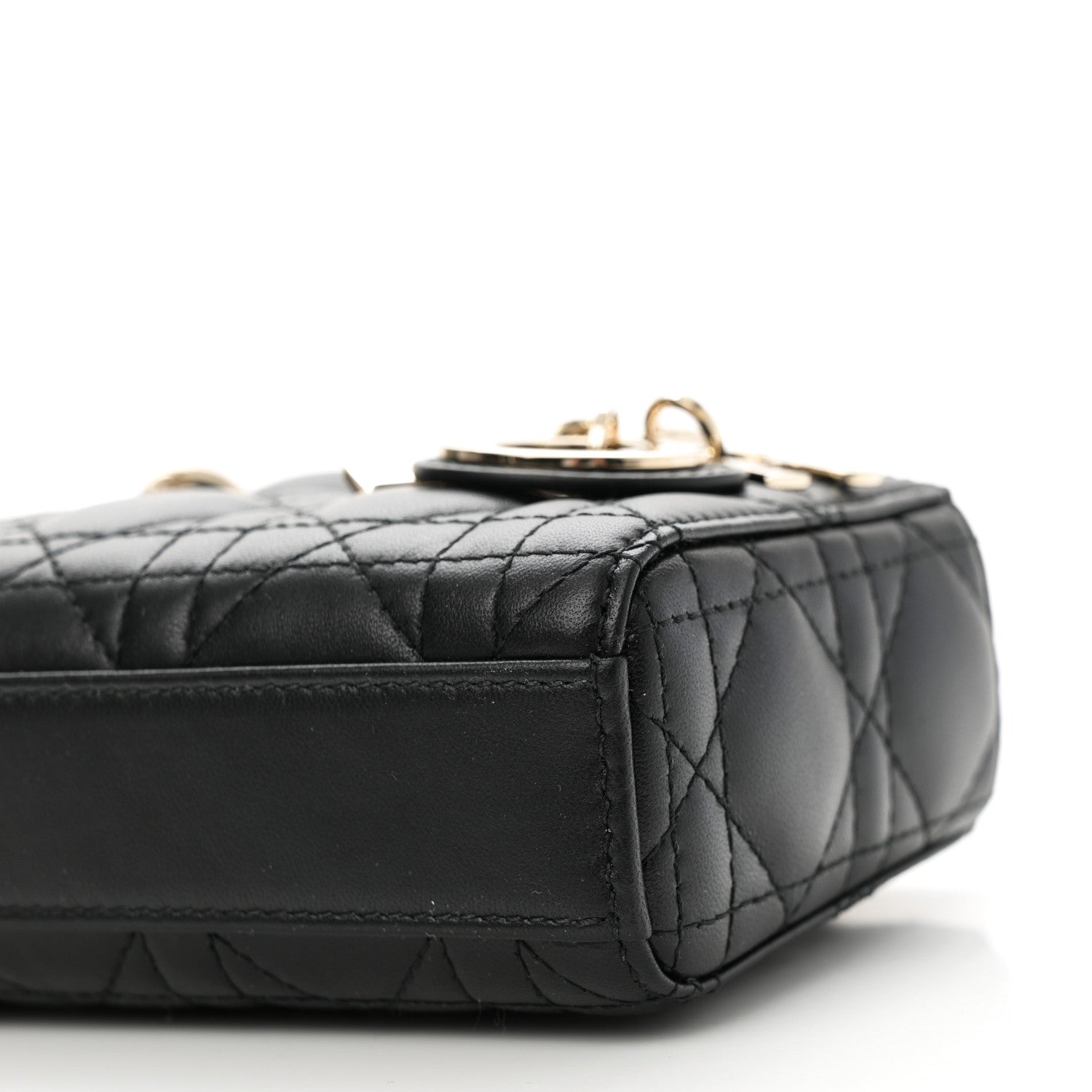 Christian Dior Lambskin Cannage Micro Lady D-Joy Black 9 of 10