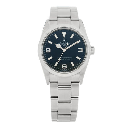 Rolex Stainless Steel 39mm Oyster Perpetual Explorer Watch Black 114270 1 of 5