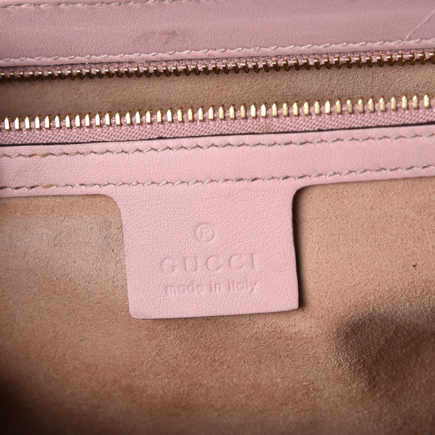 Gucci GG Supreme Monogram Calfskin Medium Padlock Shoulder Bag Beige Perfect Pink 7 of 8