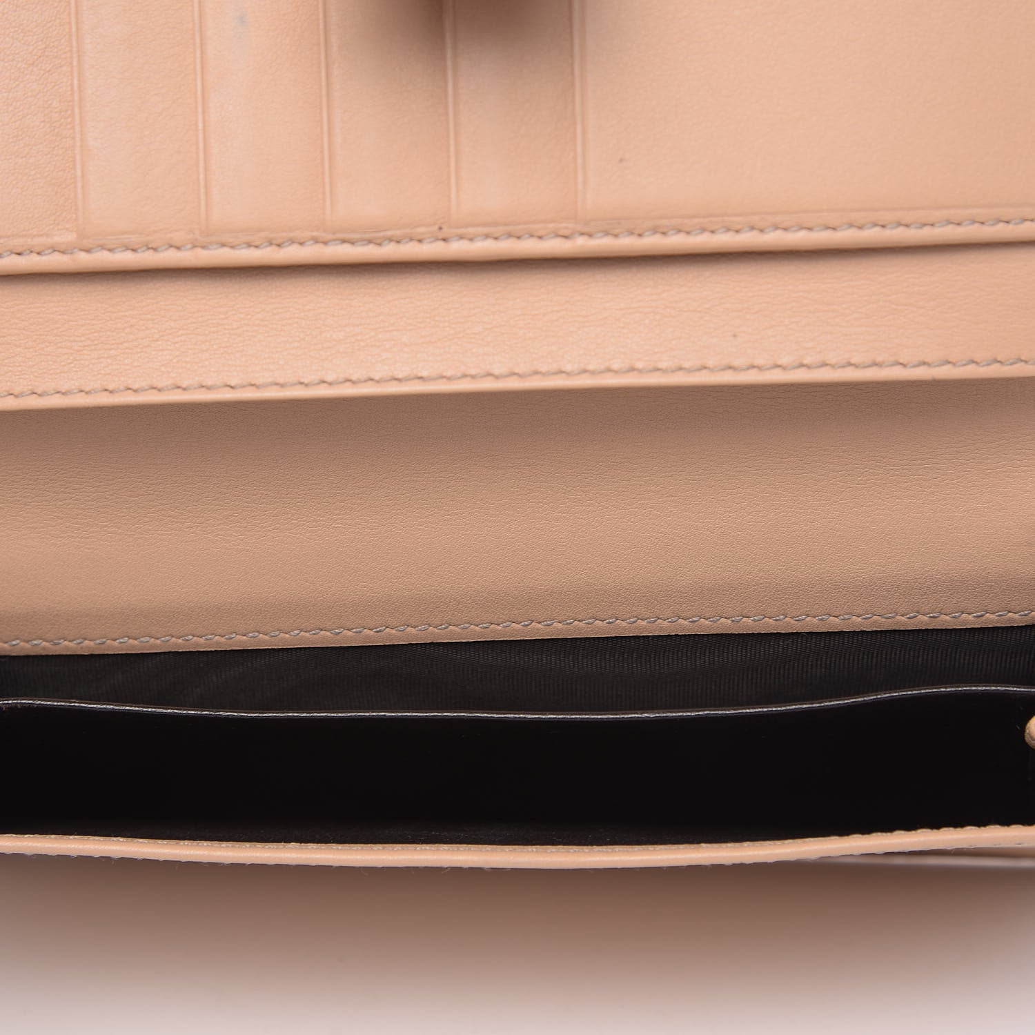 Gucci Guccissima Continental Heart Wallet Beige 6 of 6