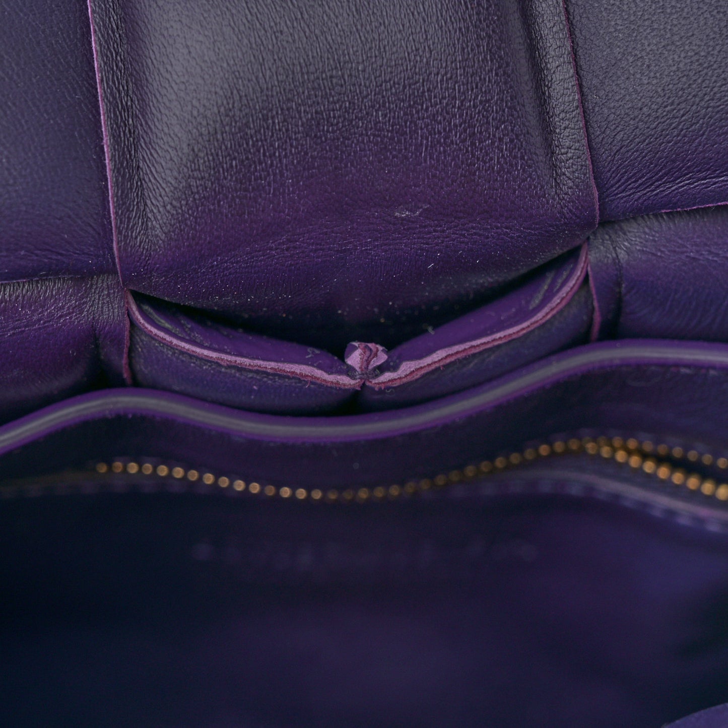 Textured Deerskin Maxi Intrecciato Padded Cassette Crossbody Bag Raisin