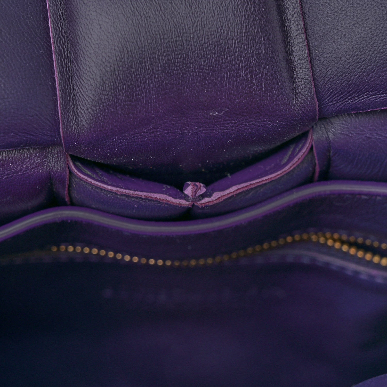 Bottega Veneta Textured Deerskin Maxi Intrecciato Padded Cassette Crossbody Bag Raisin 12 of 12