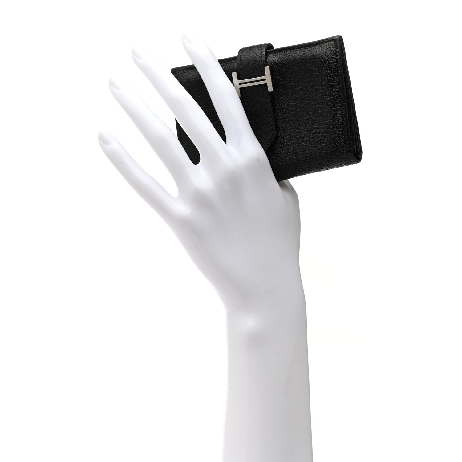Hermes Chevre Mysore Mini Bearn Wallet Black 2 of 8