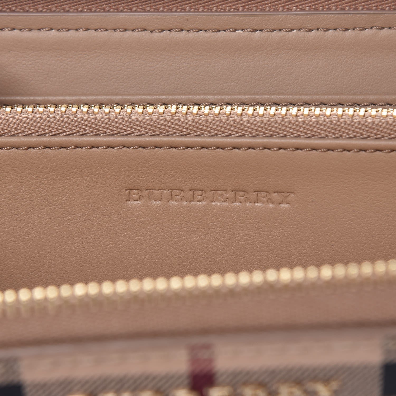 Burberry Haymarket Check Zip Around Wallet 6 of 8