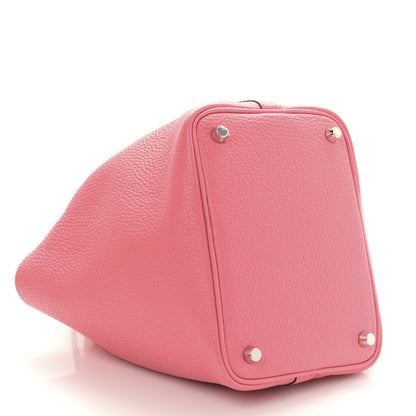 Hermes Taurillon Clemence Picotin Lock 18 PM Rose Azalee 4 of 9