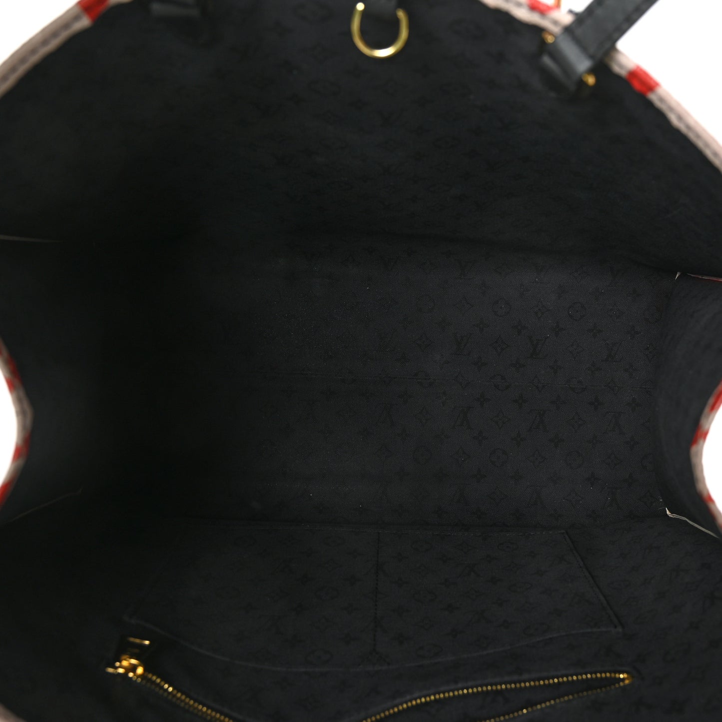 Monogram Giant Crafty Onthego GM Creme Rouge Cream Black
