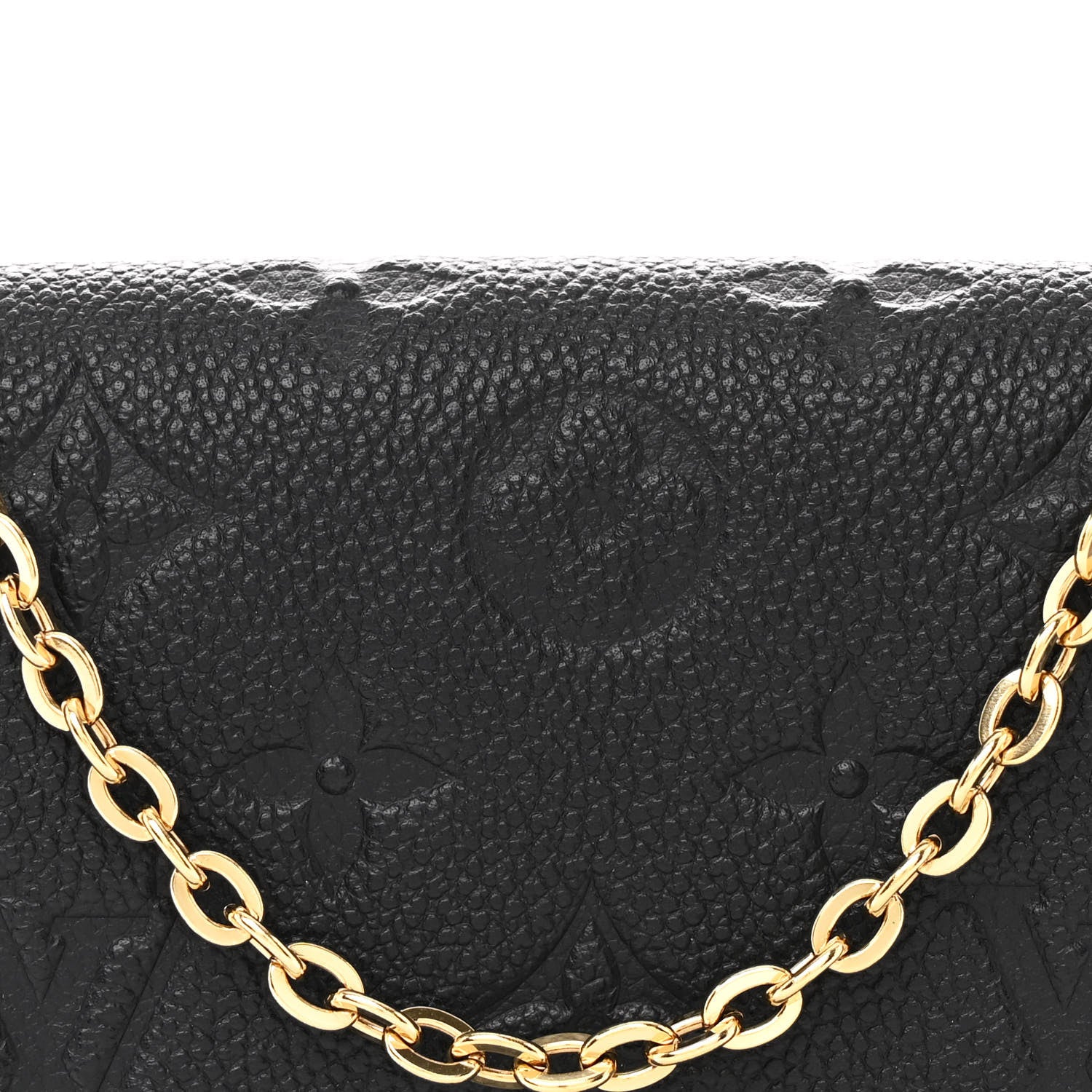 Louis Vuitton Empreinte Pochette Felicie Chain Wallet Black 8 of 10