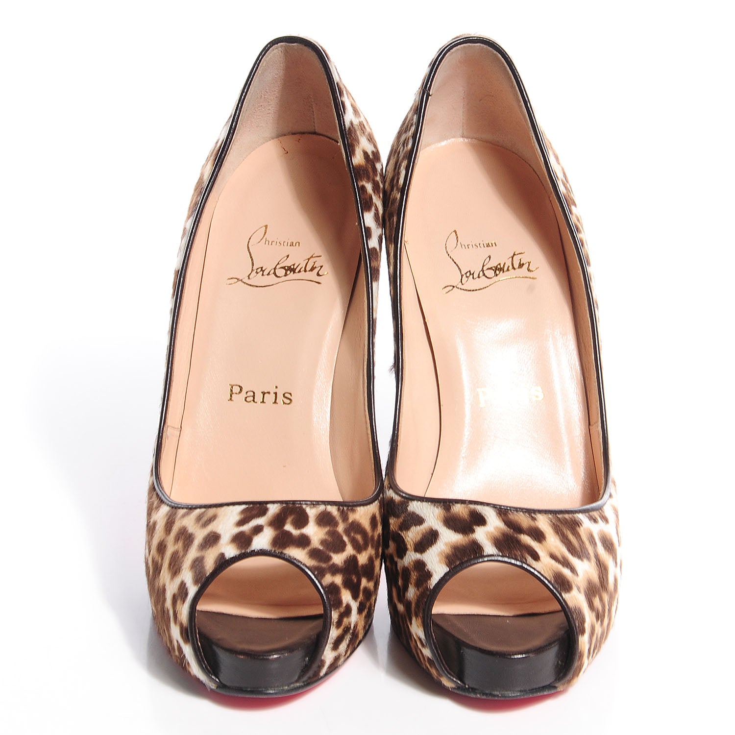 Christian Louboutin Calf Hair Leopard Very Prive 120 Pumps 39 Leopard 2 of 6