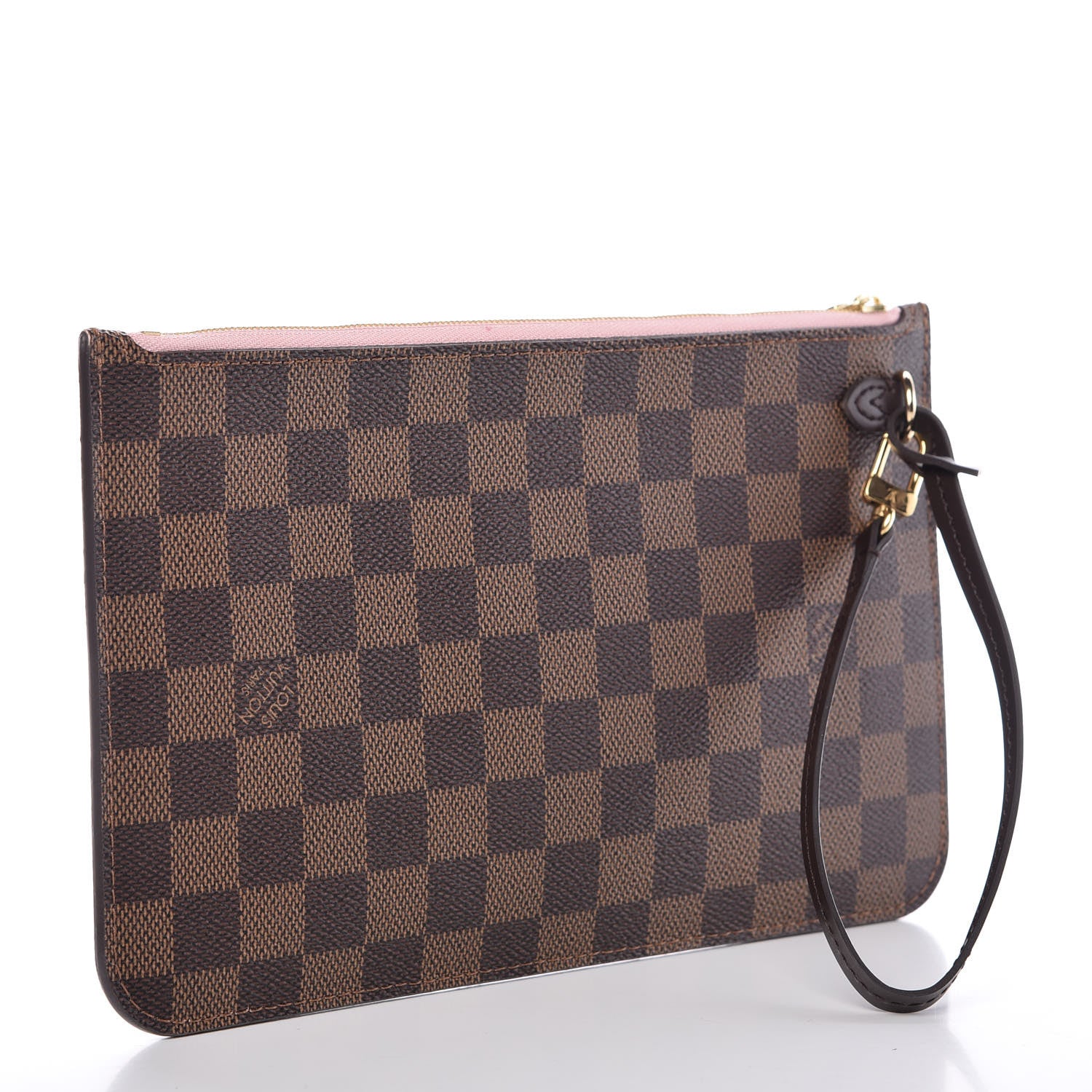 Louis Vuitton Damier Ebene Neverfull MM GM Pochette Rose Ballerine 3 of 12