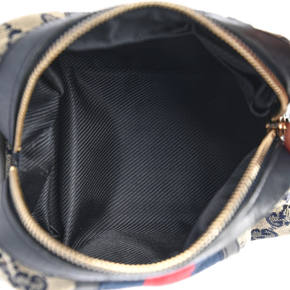 Gucci Monogram Web Small Cosmetic Case Navy 7 of 9