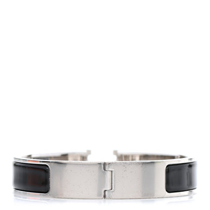 Hermes Enamel Narrow Clic Clac H Bracelet PM Black 3 of 5