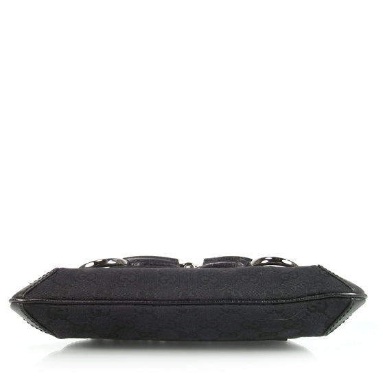 Gucci Monogram Horsebit Clutch Black 4 of 8
