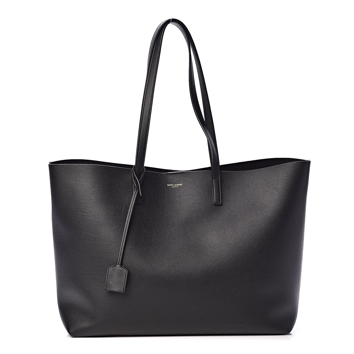 Calfskin Large Shopping Tote Black