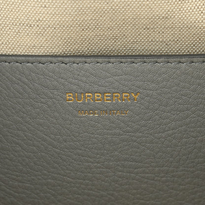 Burberry Soft Grain Calfskin Half Cube Bag Bright Cloud Grey 6 of 11