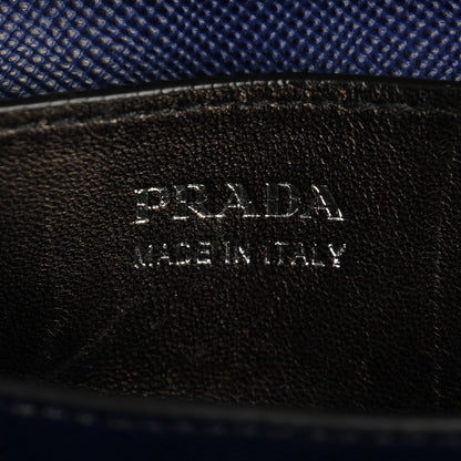 Prada Saffiano Cuir Small Double Handle Tote Inchiostro 6 of 9