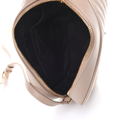 Saint Laurent Calfskin Matelasse Monogram Lou Camera Bag Dark Beige 4 of 4