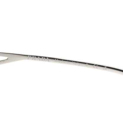 Prada Metal Symbole Triangle Logo Sunglasses SPR57Y Silver Black 5 of 8