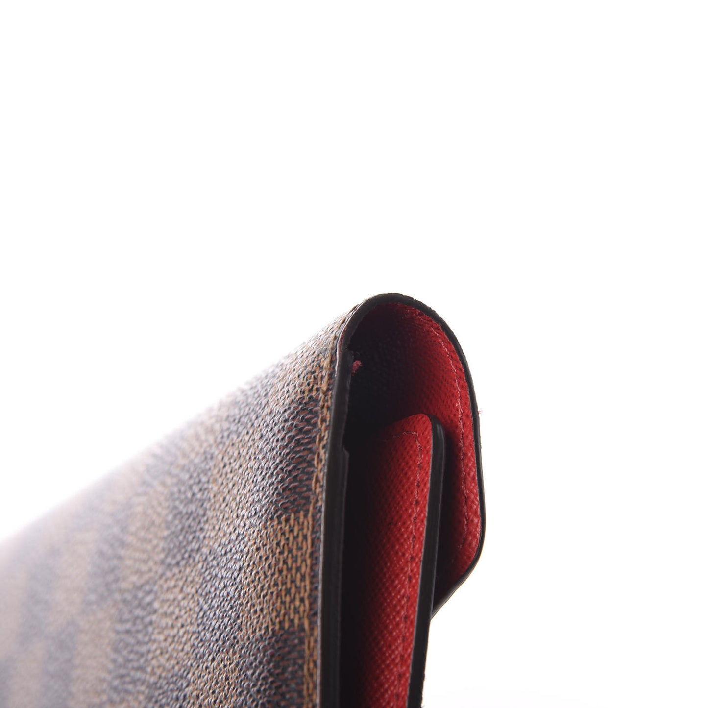 Damier Ebene Josephine Wallet Red