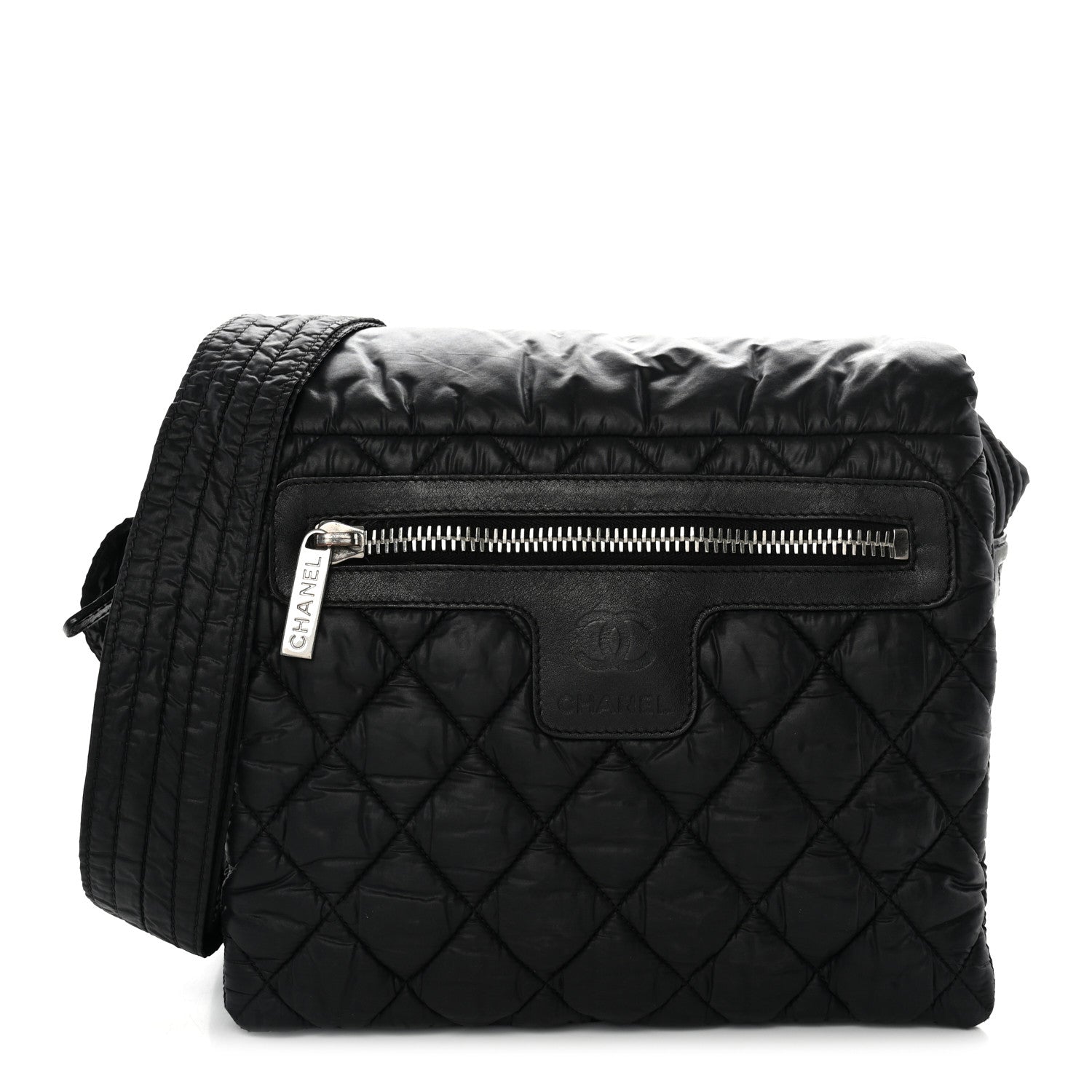 Chanel Nylon Small Coco Cocoon Messenger Bag Black 1 of 10