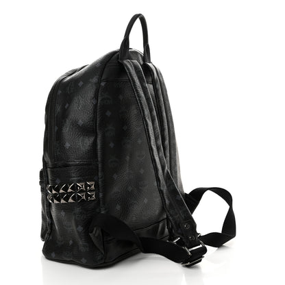 MCM Visetos Large Side Studs Stark Backpack Black 3 of 10