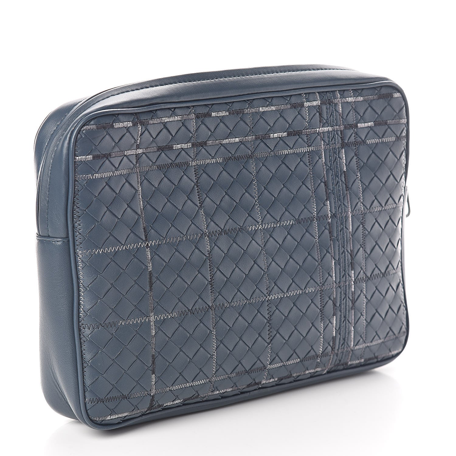 Bottega Veneta Nappa Intrecciato Stitched Zip Around Case 3 of 8