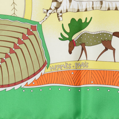 Hermes Silk La Vie Du Grand Nord Scarf 90 4 of 6