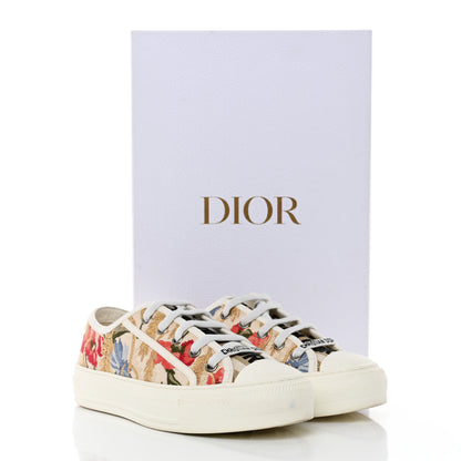 Christian Dior Canvas Floral Embroidered Womens Walk'N'Dior Low Top Sneakers 35.5 Multicolor 9 of 9
