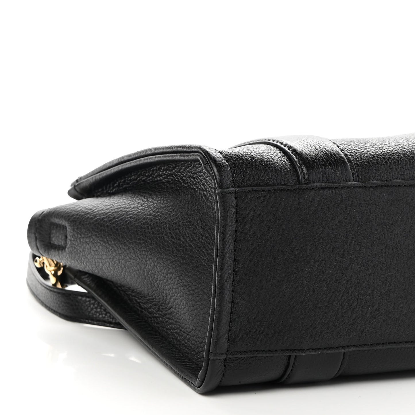 Grained Calfskin Small The Tote Bag Black