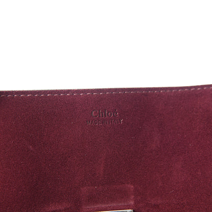 Chloe Suede Smooth Calfskin Drew Shoulder Bag Dark Purple 6 of 13