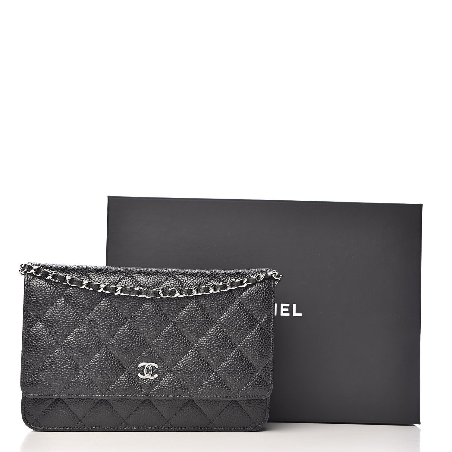 Chanel Caviar Quilted Wallet On Chain WOC Black 11 of 11
