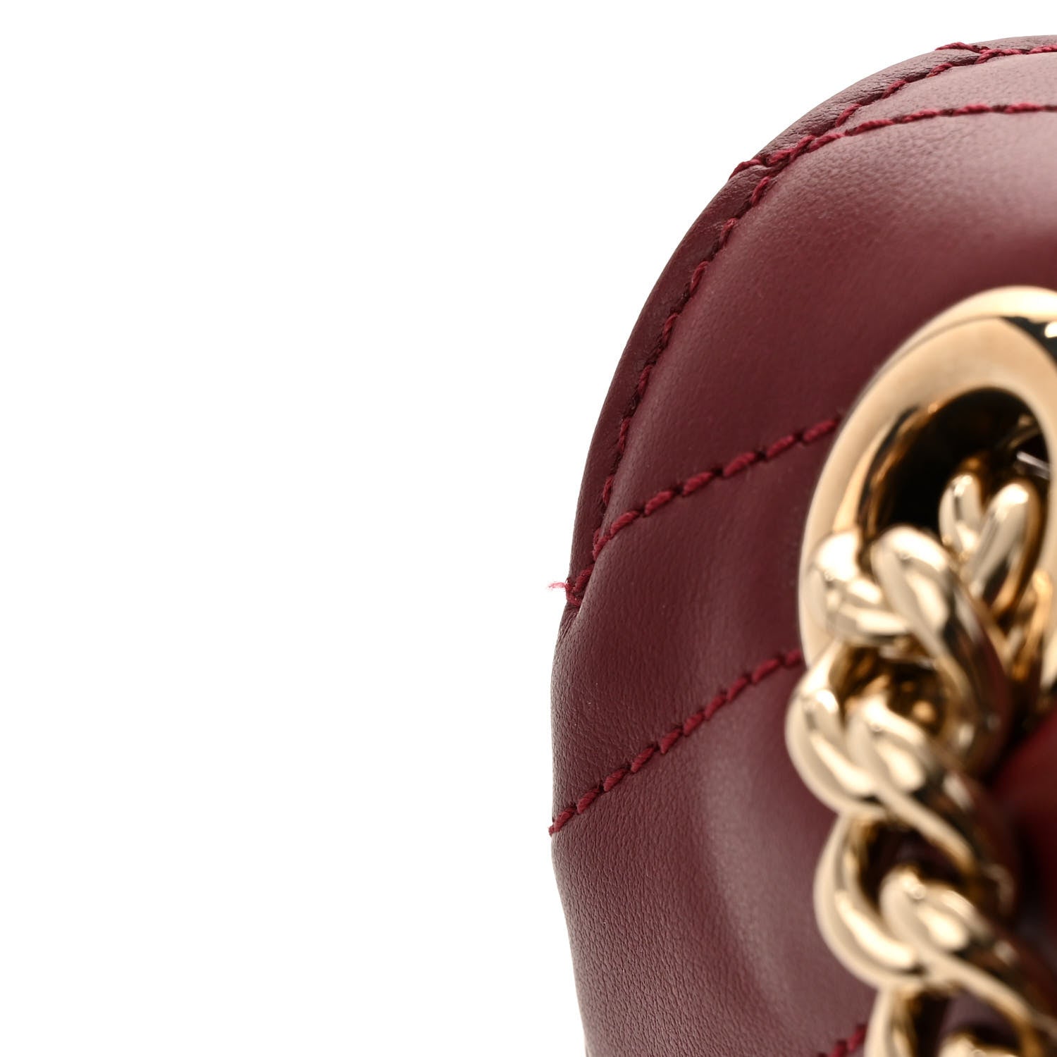 Gucci Calfskin Matelasse Mini GG Marmont Shoulder Bag Rosso Ancora 11 of 13