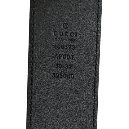 Gucci Calfskin Double G 40mm Belt 80 32 Black 5 of 6