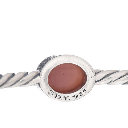 David Yurman Sterling Silver Moonstone Color Classics 4 Station Bangle Bracelet 4 of 4