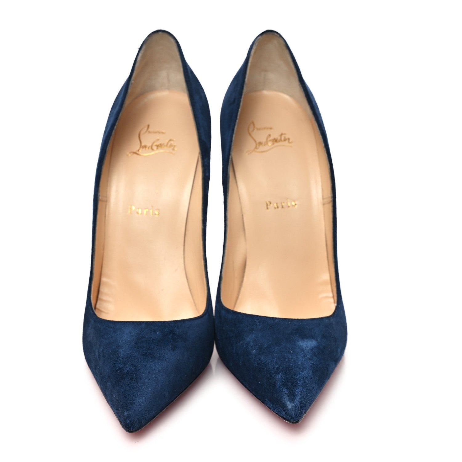 Christian Louboutin Veau Velours So Kate 120 Pumps 40.5 Navy 2 of 9
