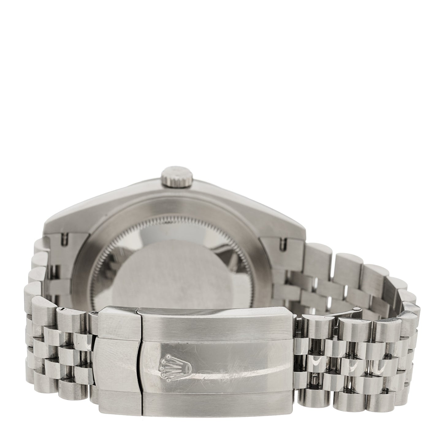 Stainless Steel 18K White Gold Diamond 41mm Oyster Perpetual Datejust Watch Black 126334