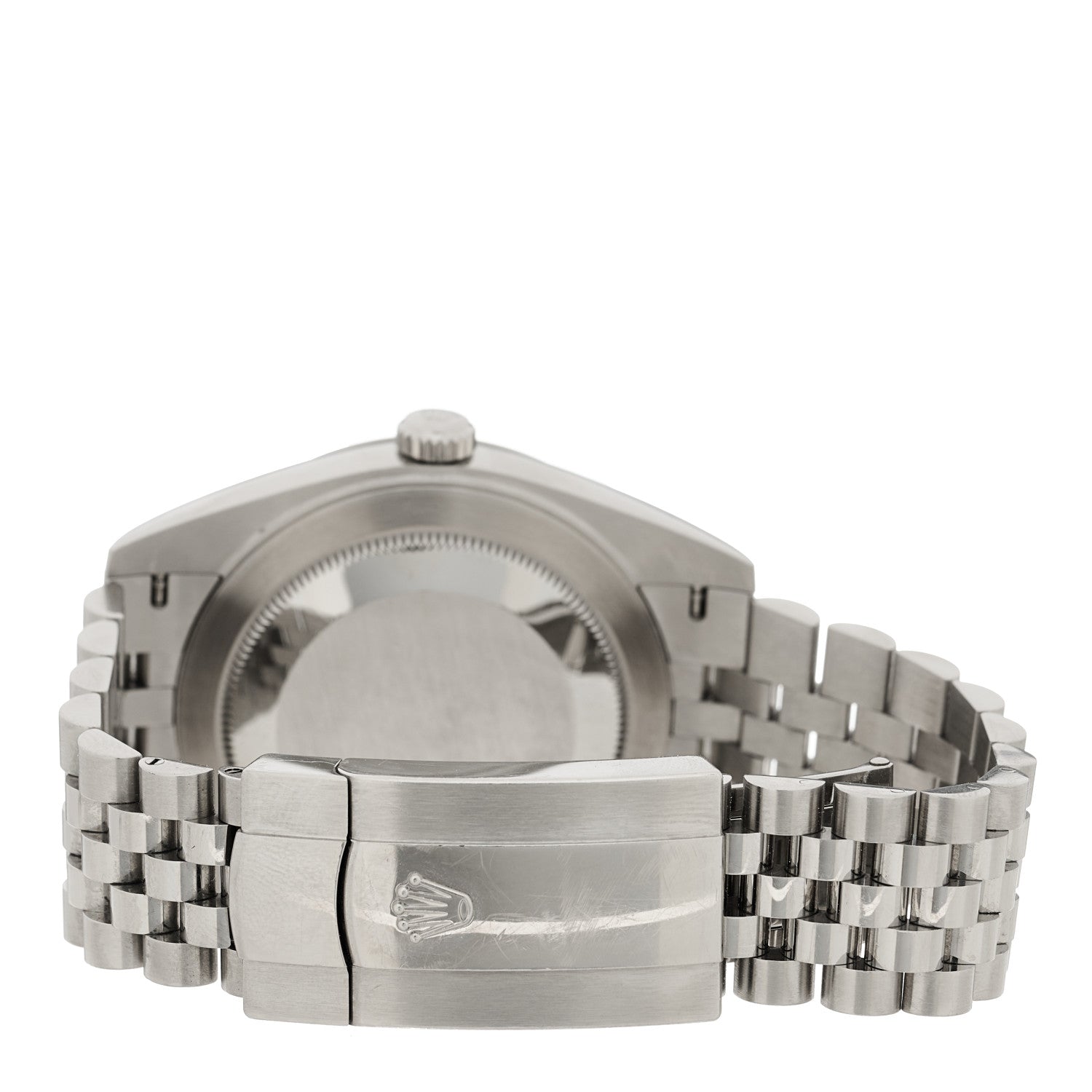 Rolex Stainless Steel 18K White Gold Diamond 41mm Oyster Perpetual Datejust Watch Black 126334 3 of 5