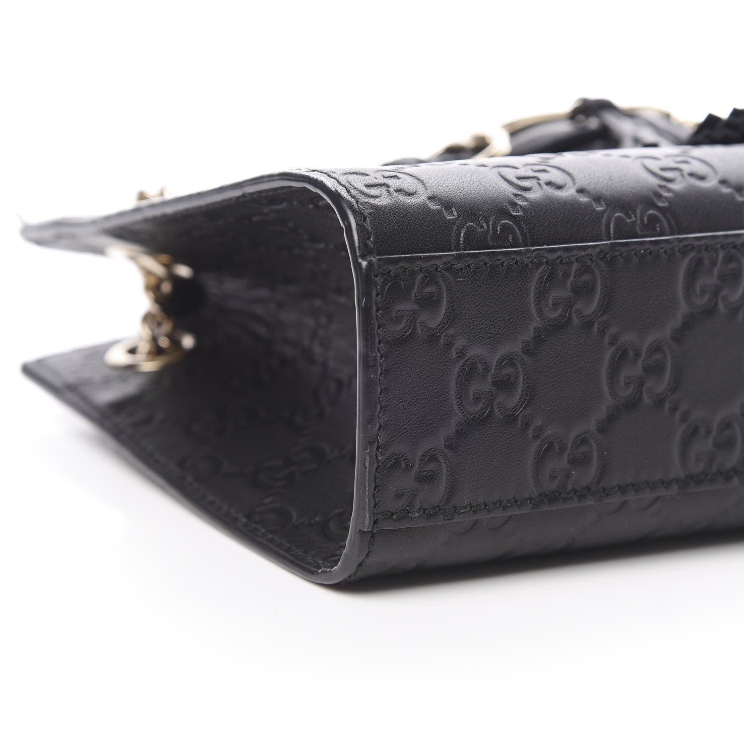 Gucci Guccissima Small Emily Shoulder Bag Black 9 of 13