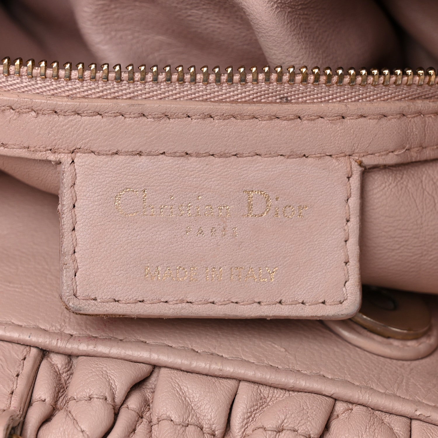Christian Dior Gaufre Lambskin Cannage Delices Tote Poudre 1693635