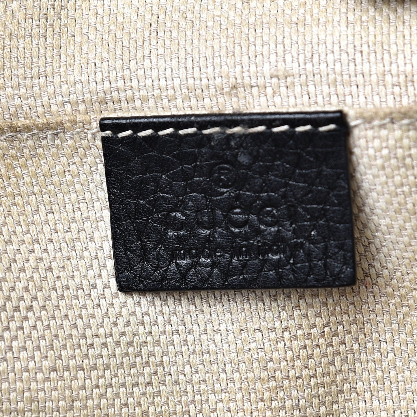 Pebbled Calfskin Small Soho Disco Bag Black